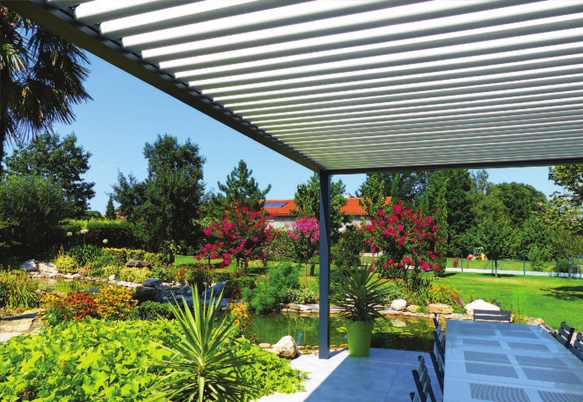 Pergola bioclimatique ouverte